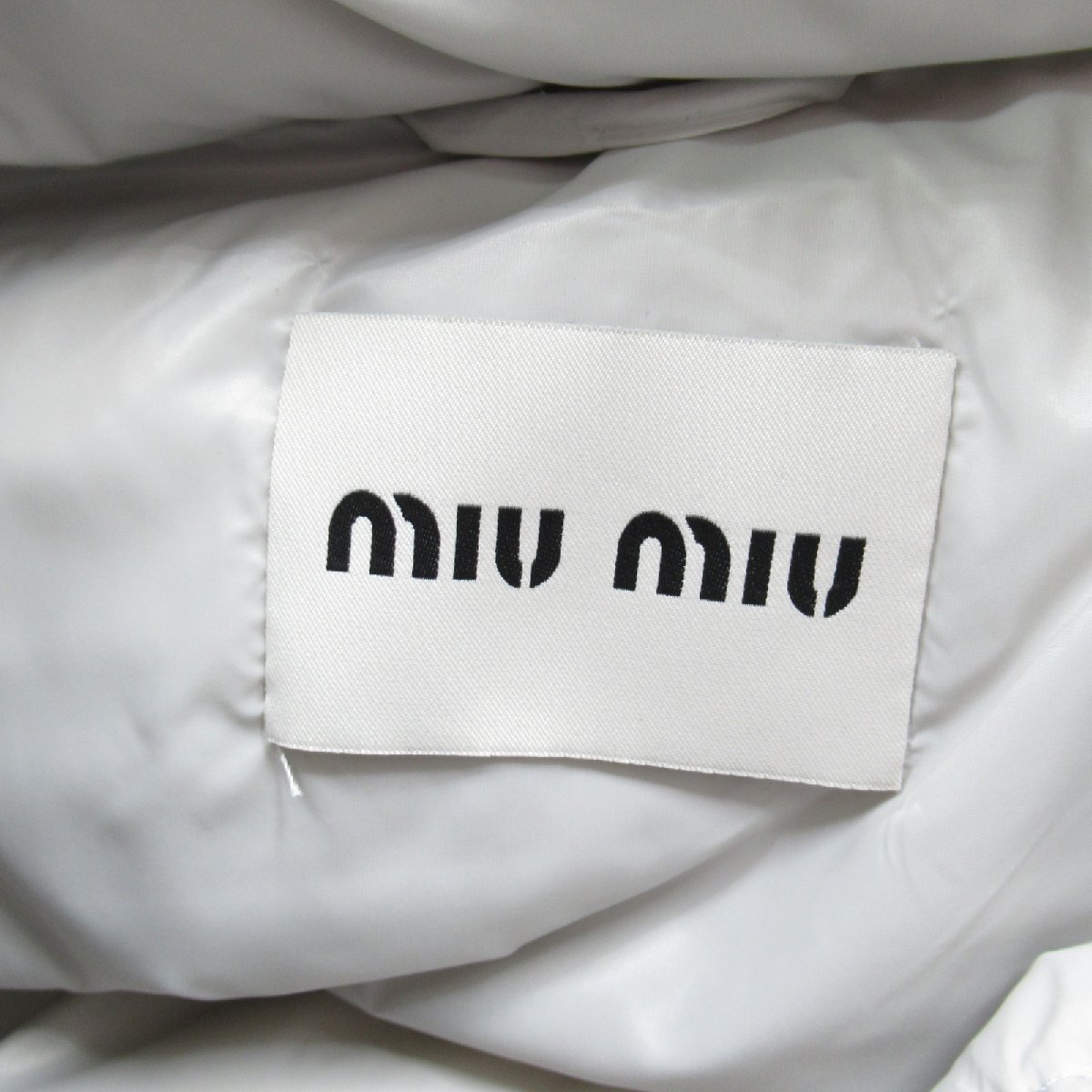  MiuMiu blouson brand off Miu Miu nylon blouson recycle poly- amido used lady's 