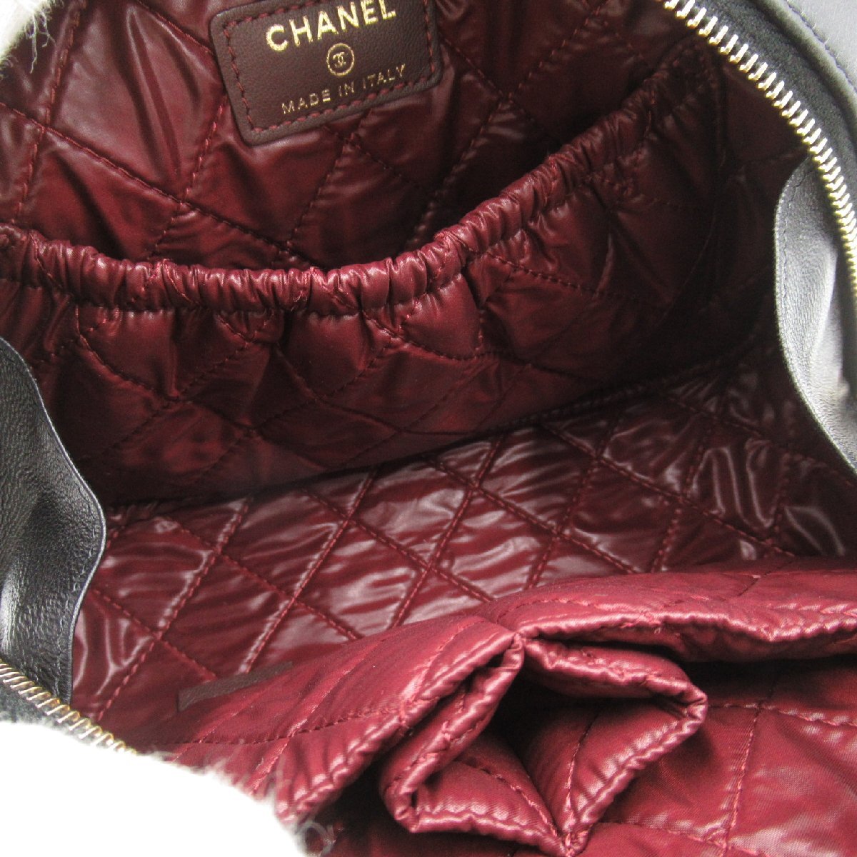 シャネル ポーチ ブランドオフ CHANEL ラムスキン（羊革） ポーチ ラムスキン 中古 レディース_画像5