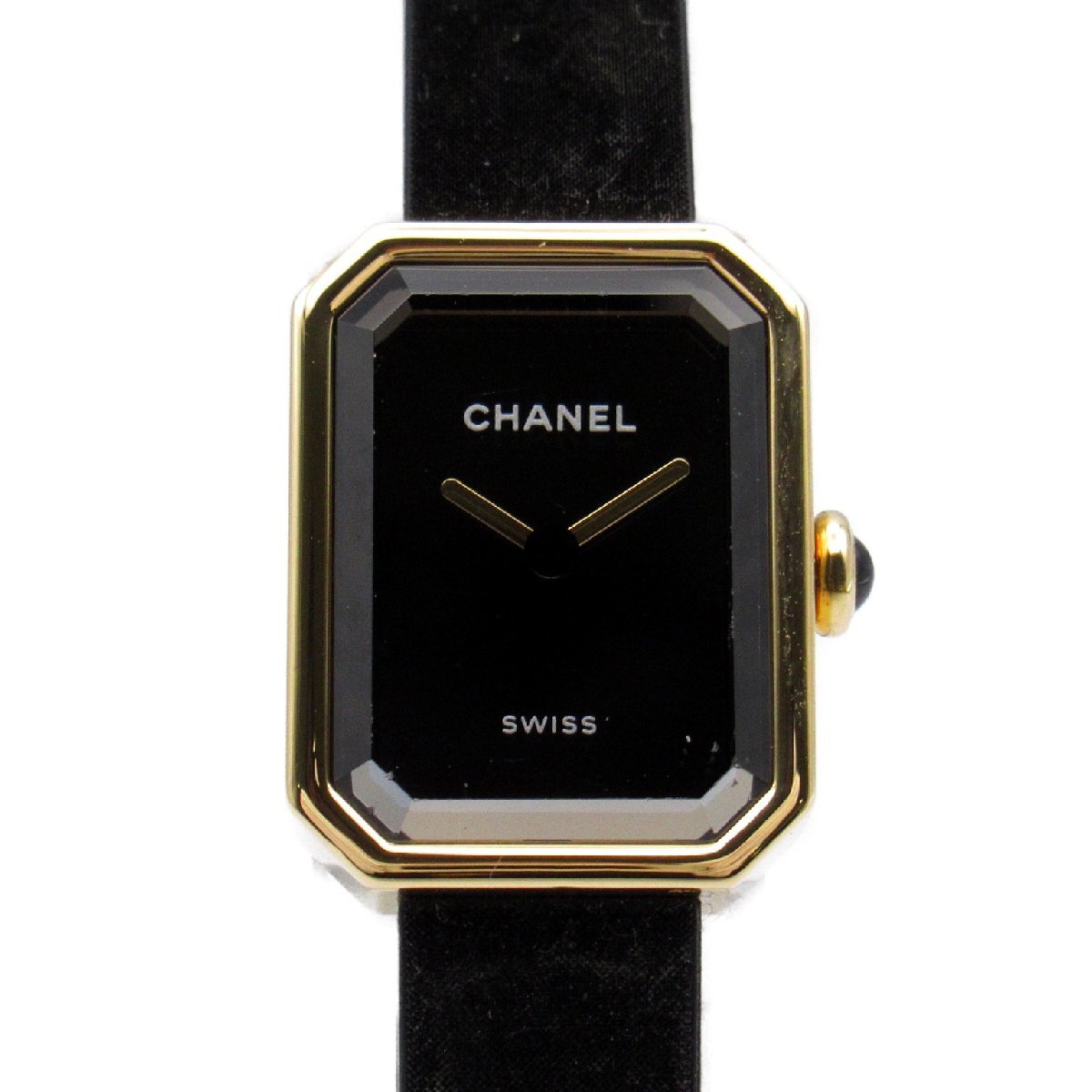  Chanel Premiere лента бренд off CHANEL K18( желтое золото ) наручные часы K18/ titanium / Raver б/у женский 