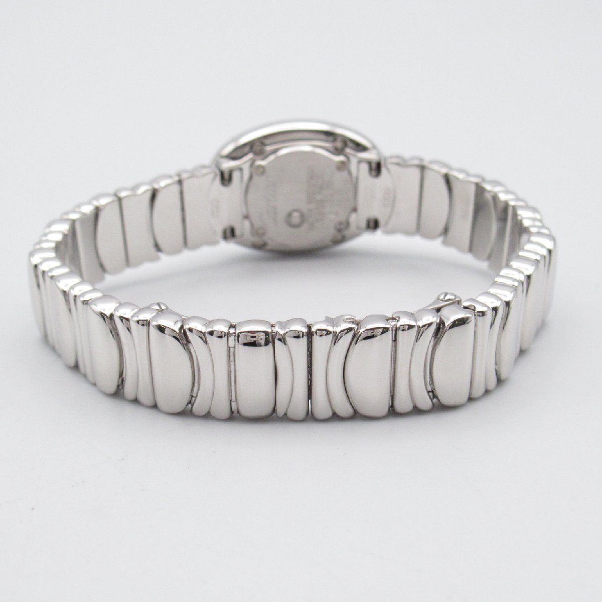  Cartier Mini Baignoire бриллиантовая оправа бренд off CARTIER K18WG( белое золото ) наручные часы WG б/у женский 