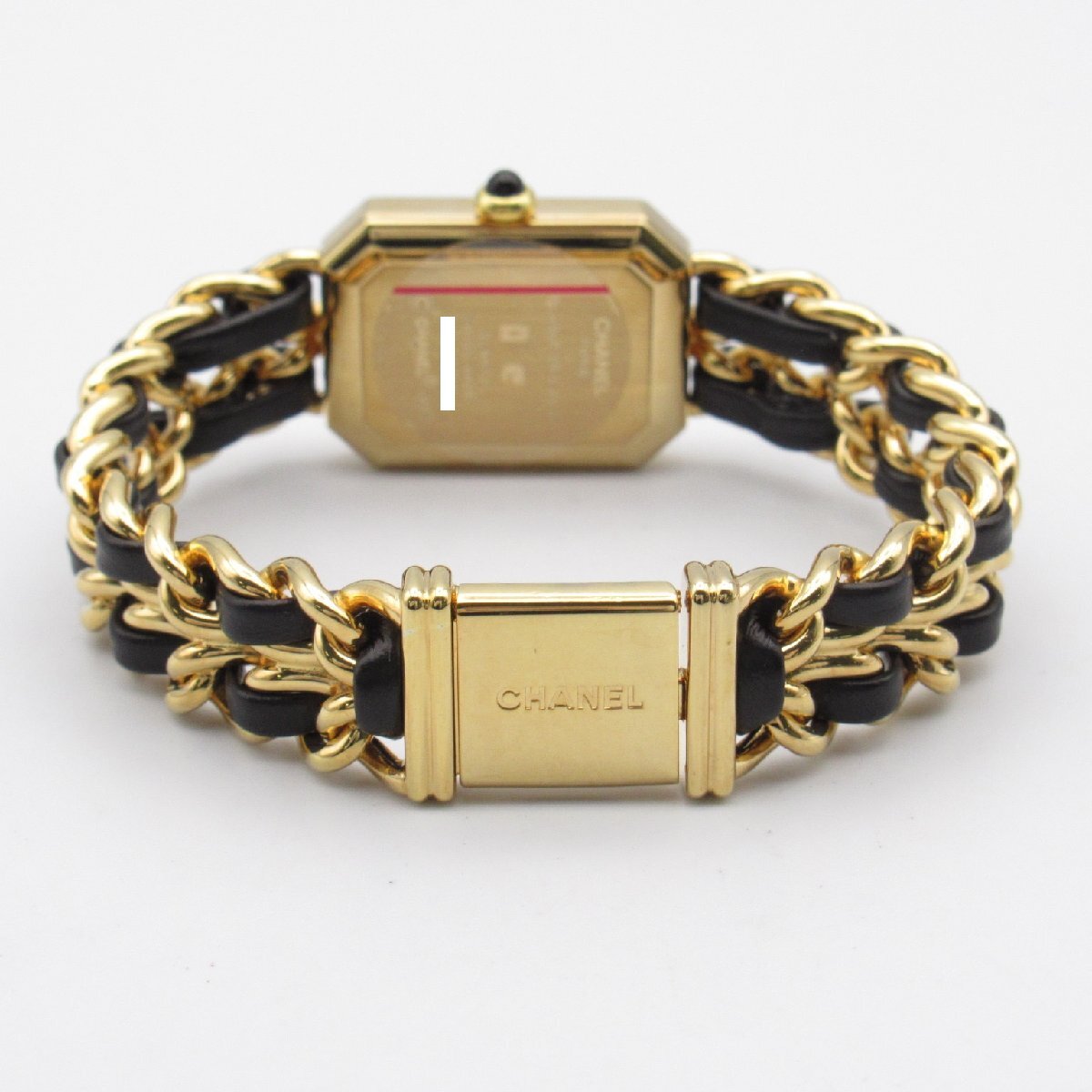  Chanel Premiere M brand off CHANEL GP( Gold plating ) wristwatch GP/ leather used lady's 