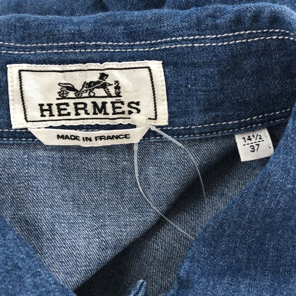 エルメス シャツ ブランドオフ HERMES コットン 半袖シャツ コットン 中古 メンズ_画像5