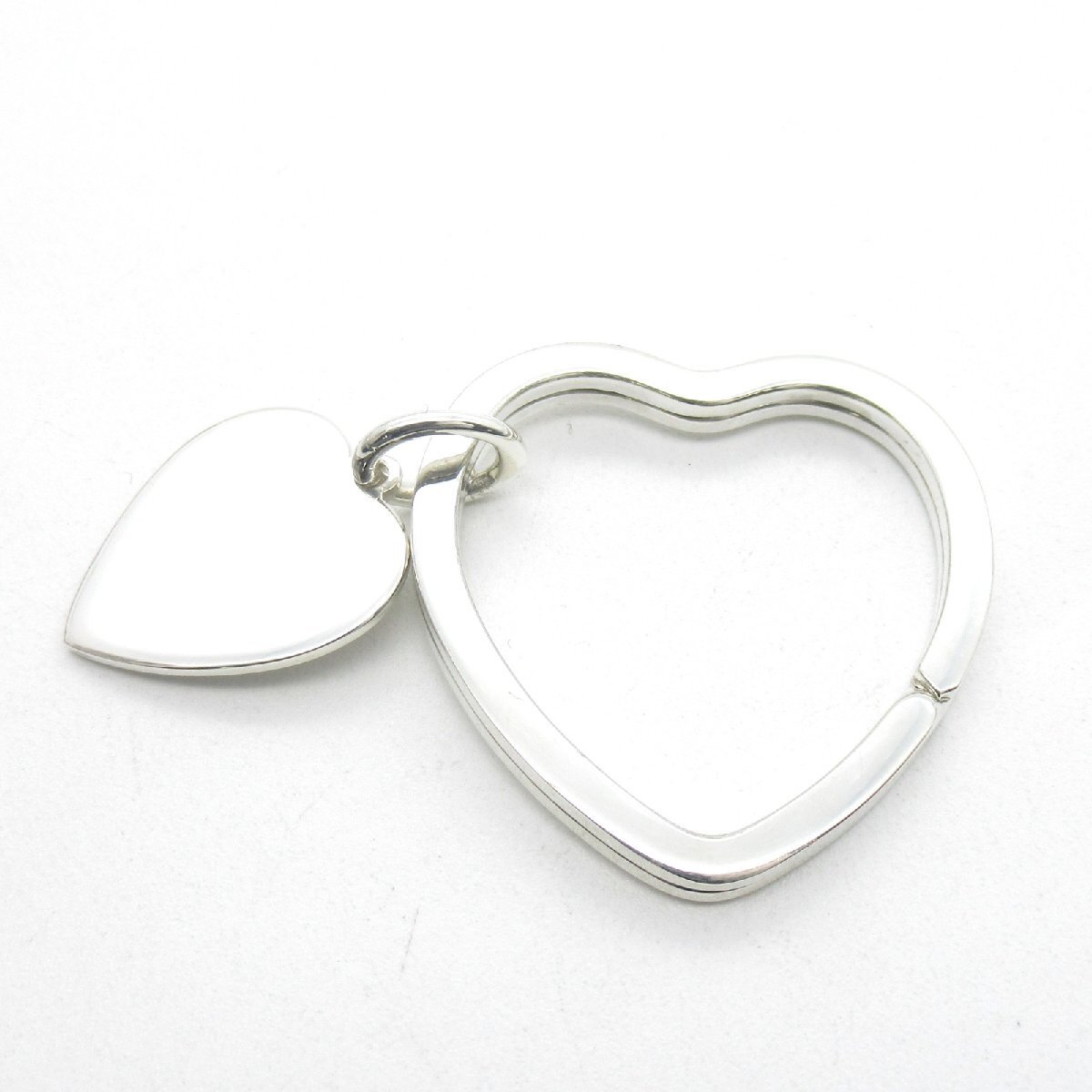  Tiffany Heart кольцо для ключей бренд off TIFFANY&CO серебряный 925 кольцо для ключей 925 б/у женский 