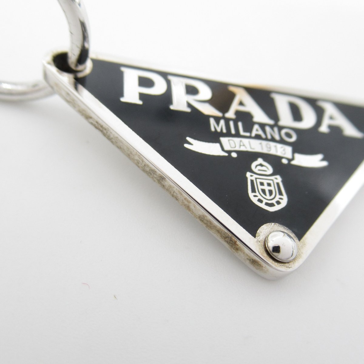 プラダ シンボル 右耳用ペンダントピアス ブランドオフ PRADA その他 ピアス メッキ 中古 レディース_画像5