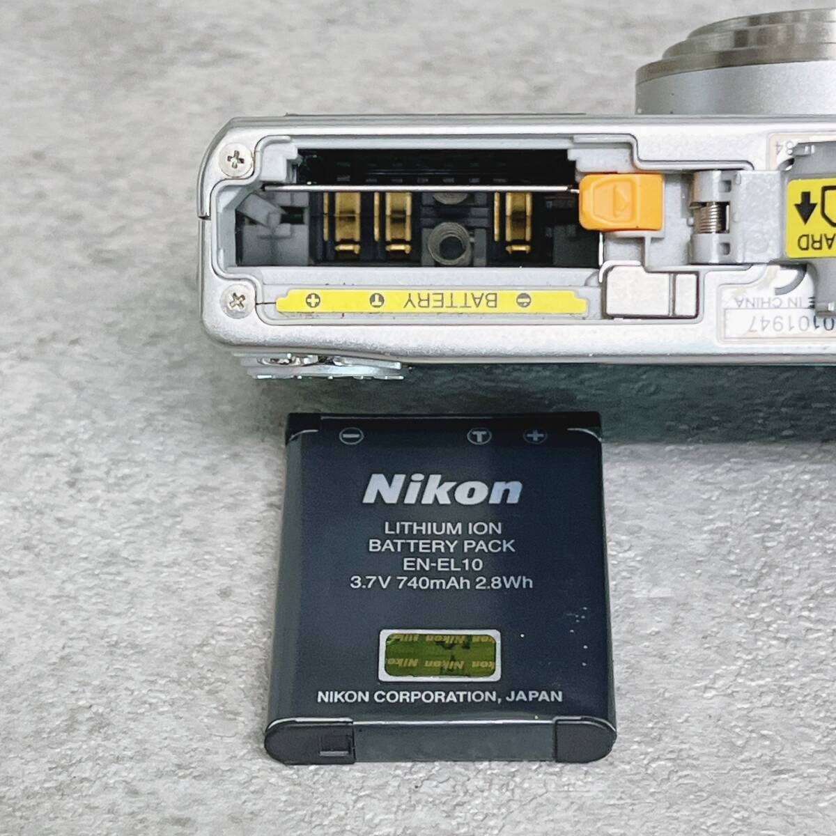 ニコン COOLPIX S500 クールピクス シルバー デジタルカメラ バッテリー付き の画像8