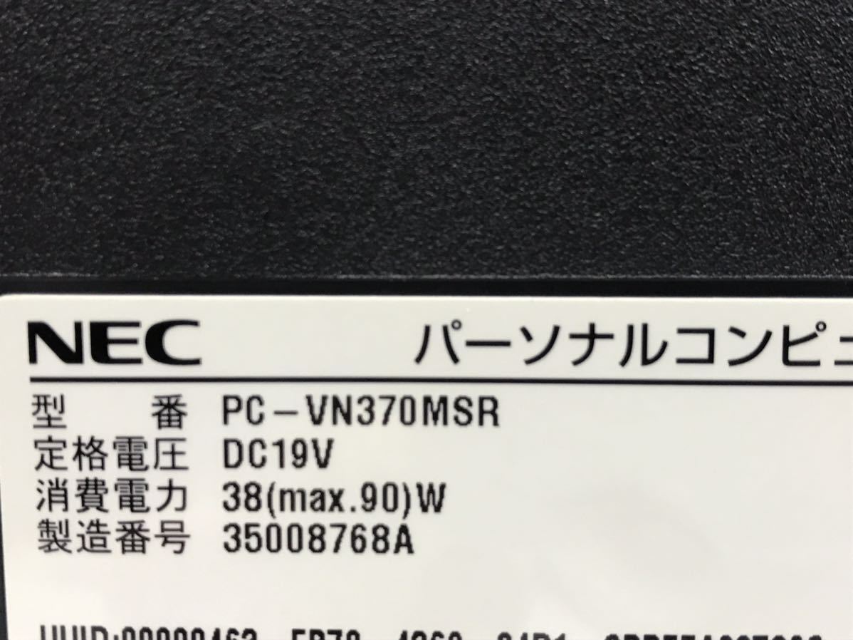 NEC VALUESTAR PC-VN370MSR Windows8 Celeron _画像5