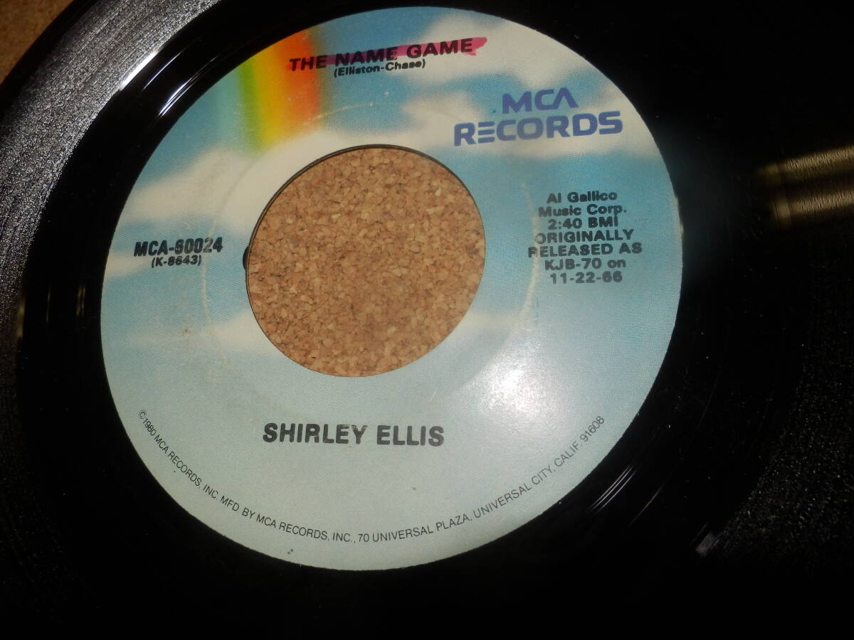 EPシングル盤2枚;SHIRLEY ELLIS「The Puzzle Song」「The Name Game/The Nitty Gritty」の画像5