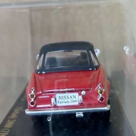 アシェット 1/43 NISSAN Fairlady 2000 (1967) レッド 日産フェアレディ モデルミニカーの画像6