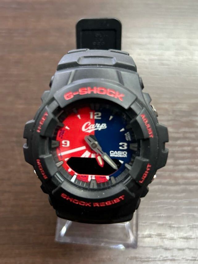 G-SHOCK カープモデル Gショック G-100 広島カープ 2010年コラボモデル 限定 本体のみ 動作品の画像4