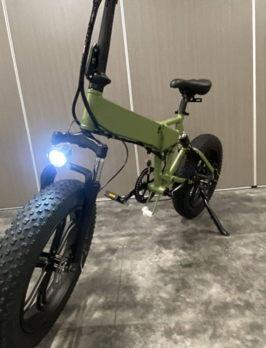 送料込み MATE 系 750Wモーター EBIKE電動自転車 48V12.5A緑の画像6