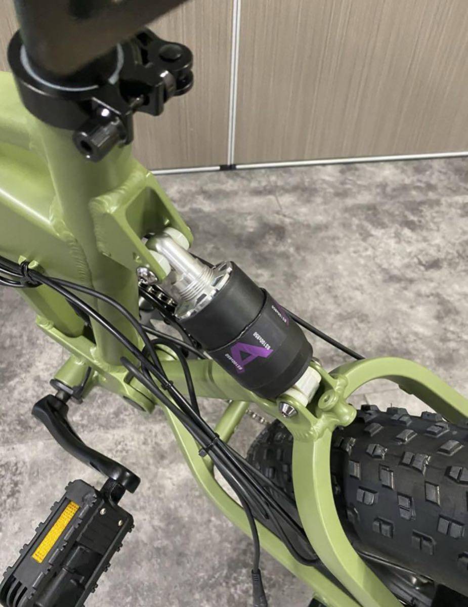 送料込み MATE 系 750Wモーター EBIKE電動自転車 48V12.5A緑の画像3