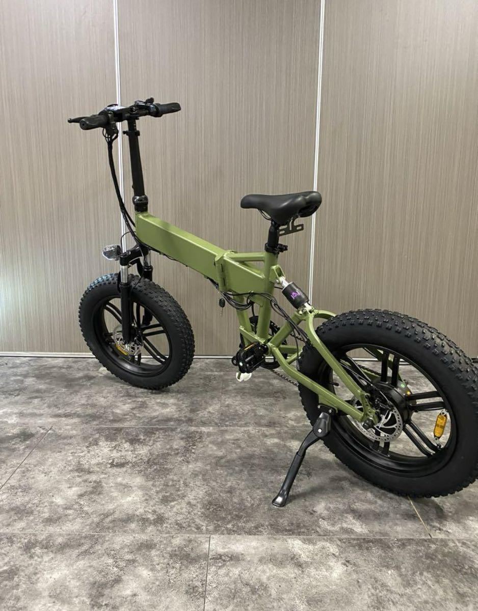 送料込み MATE 系 750Wモーター EBIKE電動自転車 48V12.5A緑の画像2