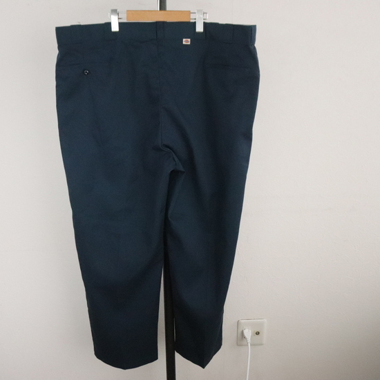 K285 80sビンテージ Dickies ディッキーズ ワークパンツ USA製■1980年代製 約XLサイズ ネイビー TALONジッパー アメカジ ストリート 古着_画像2