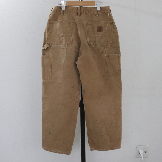 M312 2000年代製 Carhartt ペインターパンツ■00s 表記サイズW32インチ ダック BRN ブラウン ワーク カーハート アメカジ 古着 古着卸_画像2