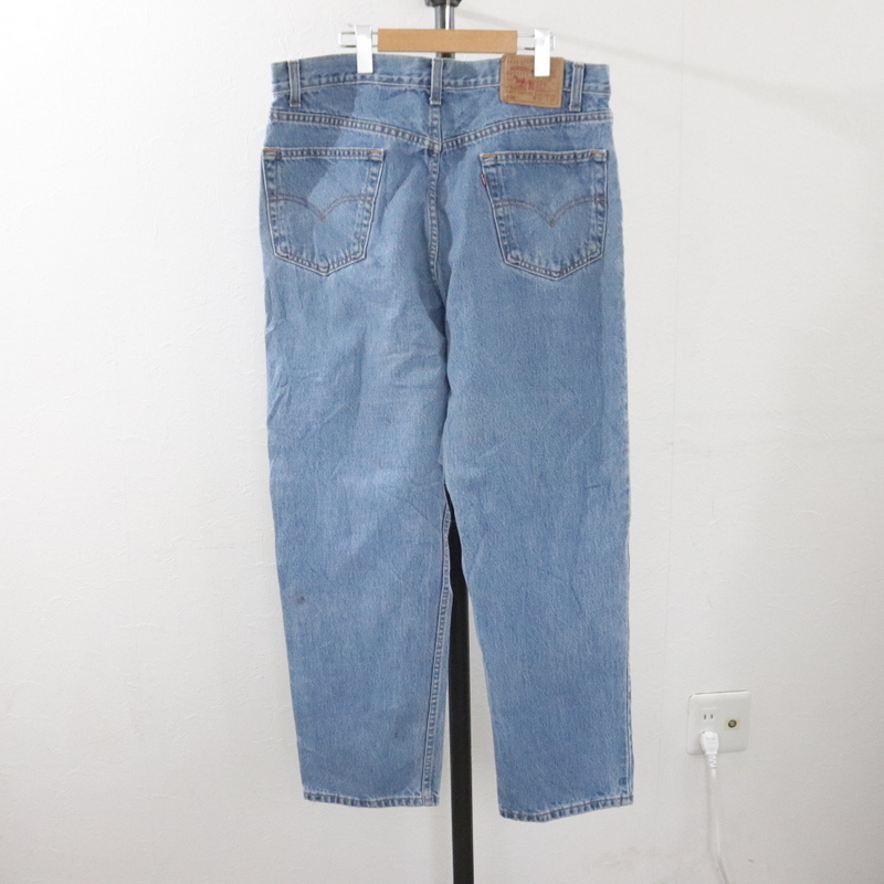 Q296 90sビンテージLevi’s リーバイス デニムパンツ 550■1990年代製 表記36インチ ブルー 古着 アメカジ ストリート 80s 00s 70s 60s 50s_画像2