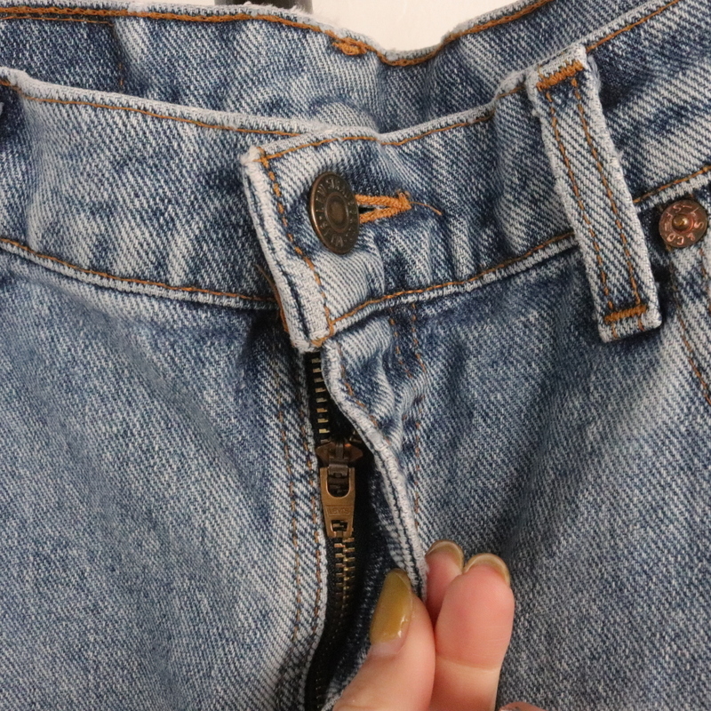 Q246 90sビンテージ Levi’s リーバイス 505 デニムパンツ■1990年代製 表記38インチ ブルー ハーフパンツ カットオフ アメカジ ストリート_画像7