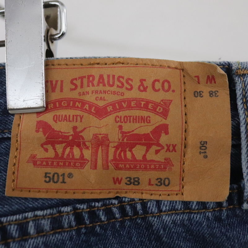 D328 2000 period made Levis Levi's 501 Denim pants #00s inscription 38 -inch blue G bread jeans American Casual old clothes old clothes . Old super-discount rare 