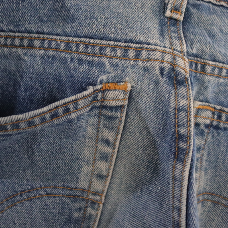 F428 90s Vintage USA made LEVIS Levi's 550 Denim pants #1990 period made inscription 38 -inch buggy blue blue American Casual Street super-discount old clothes 