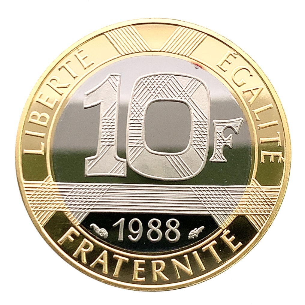 フランス革命 金貨 1988年 12g AU920/750 イエローゴールド コレクション アンティークコイン Gold_画像2