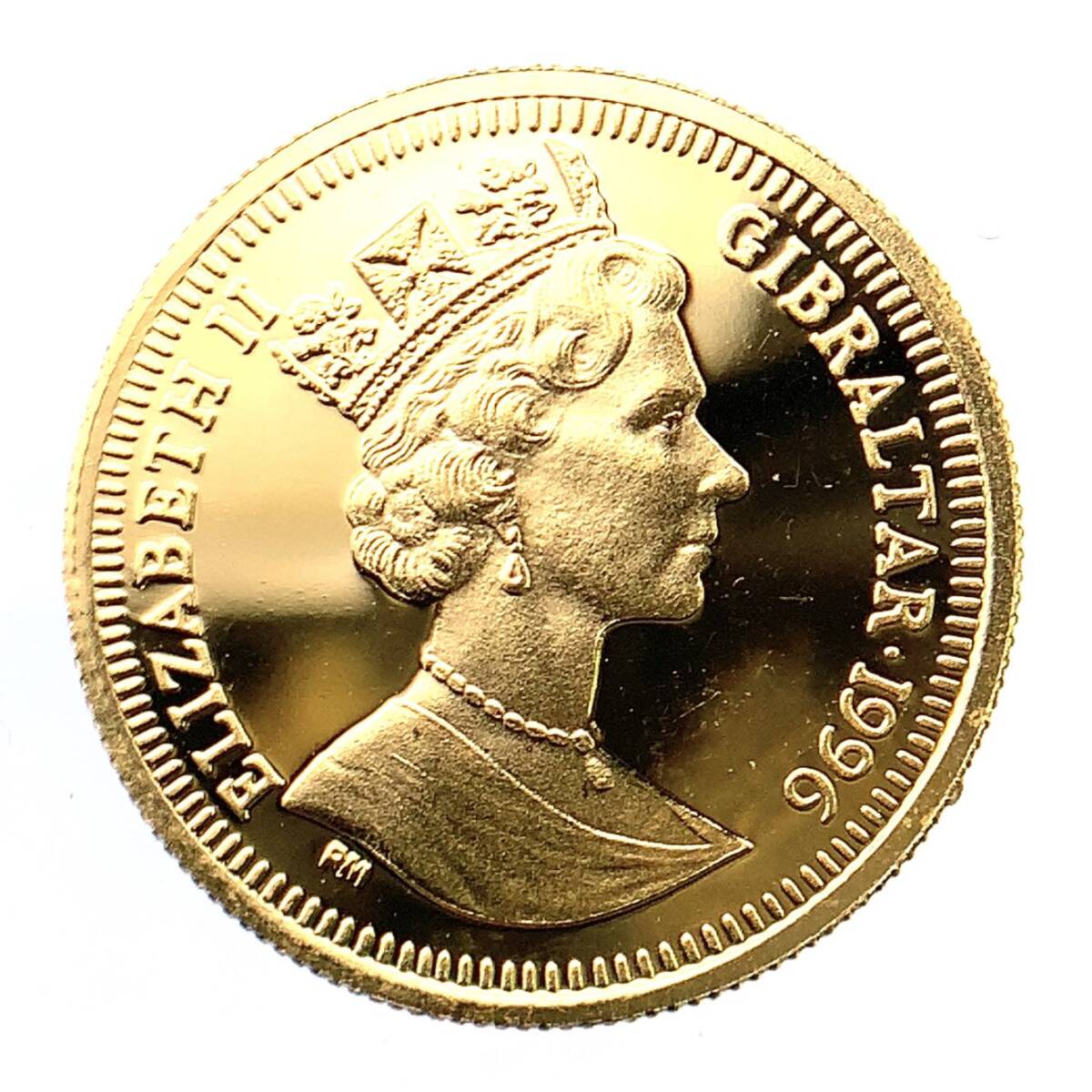 ピーターラビット金貨 エリザベス女王 ジブラルタル 1996年 1/10オンス 3.1g 24金 純金 イエローゴールド コレクション Gold_画像2