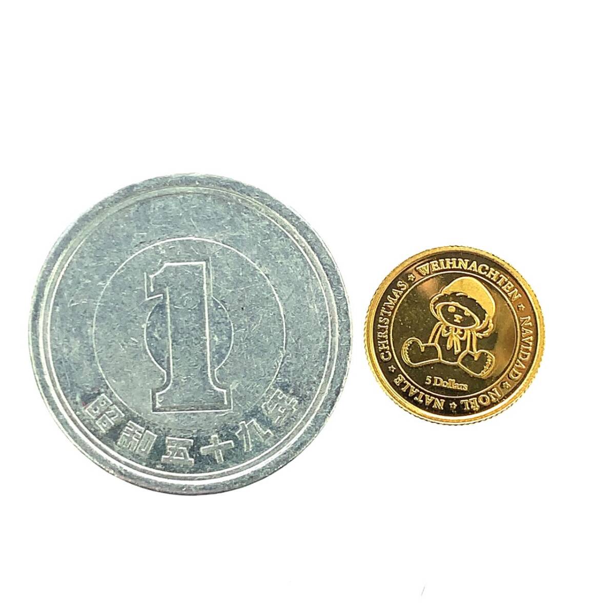 ナウル金貨 2009年 0.4g 24金 純金 イエローゴールド コレクション Gold_画像3