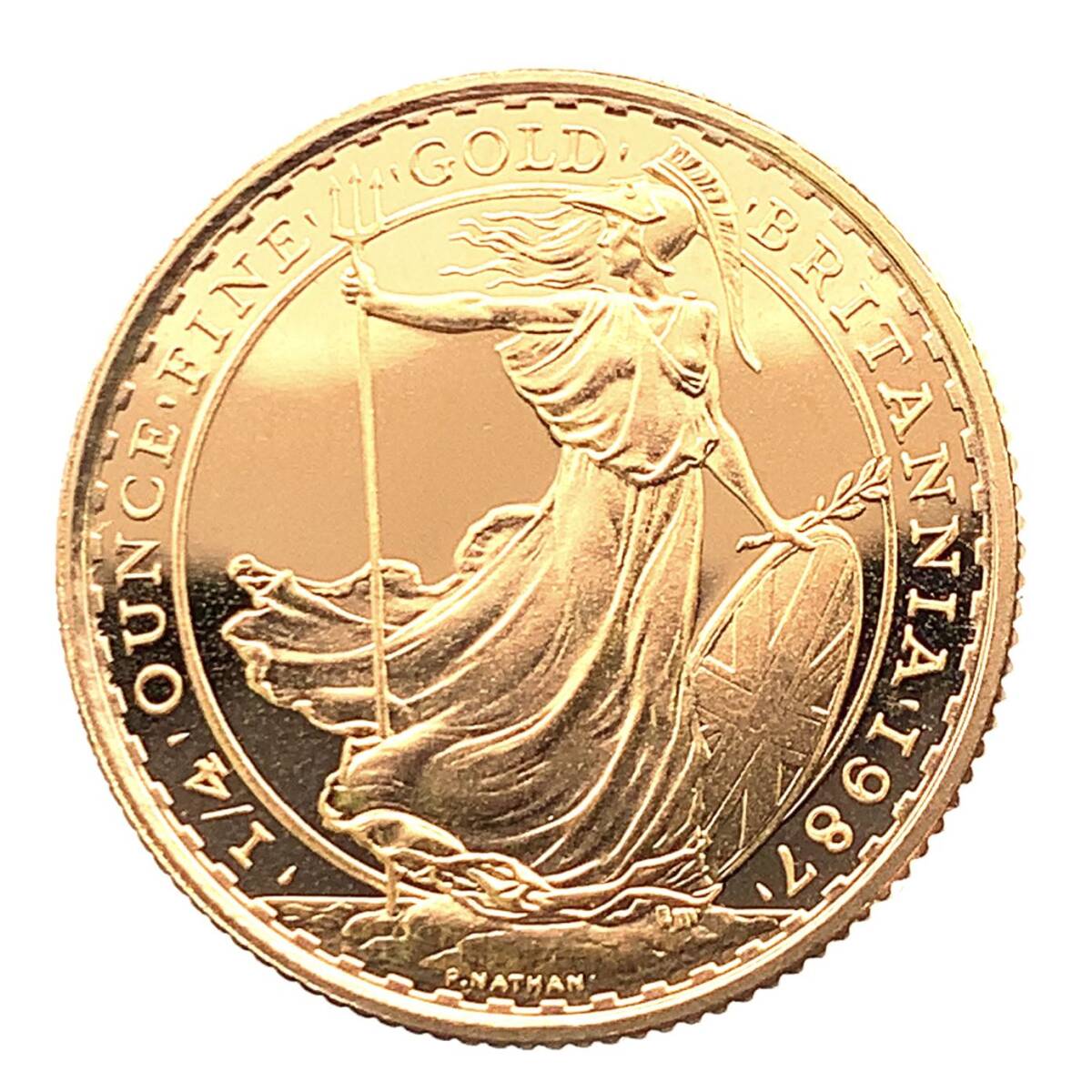 ブリタニア 女神 金貨 BRITANNIA 1987年 8.5g ゴールド 22金 エリザベス2世 イギリス コレクション