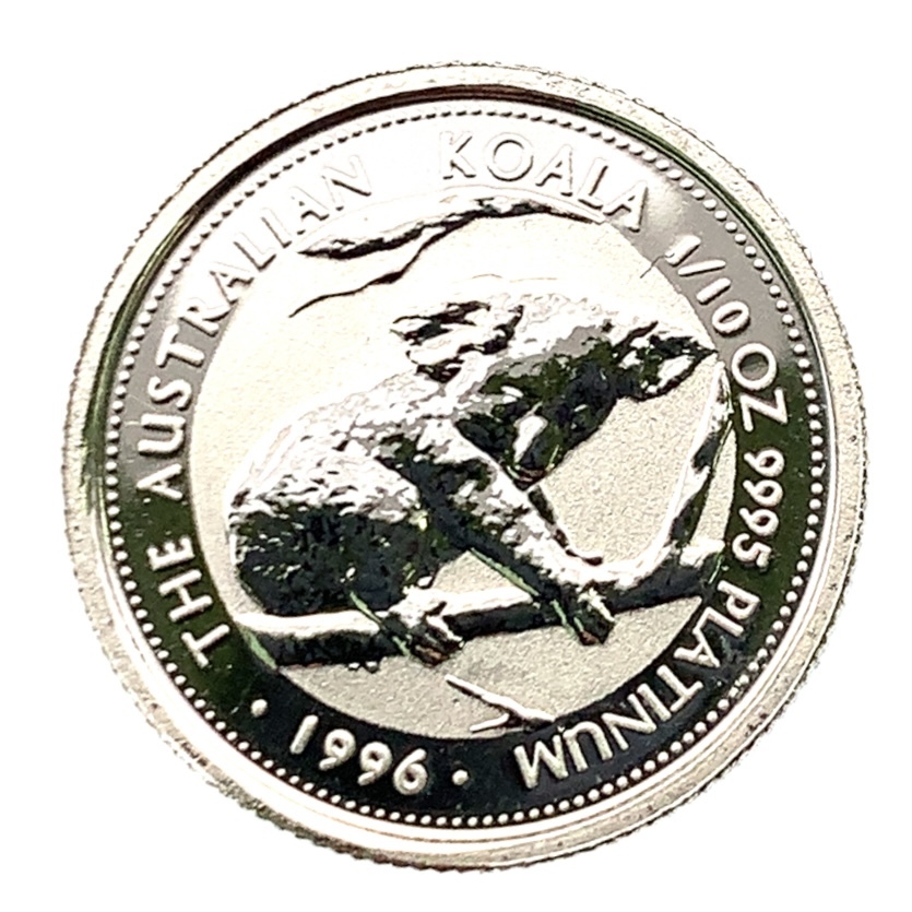 コアラ プラチナ貨 オーストラリア 1996年 3.1g プラチナ PT999 コレクション_画像1