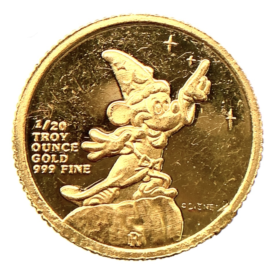 ディズニー金貨 ミッキー 24金 純金 1.5g コイン イエローゴールド コレクション Gold