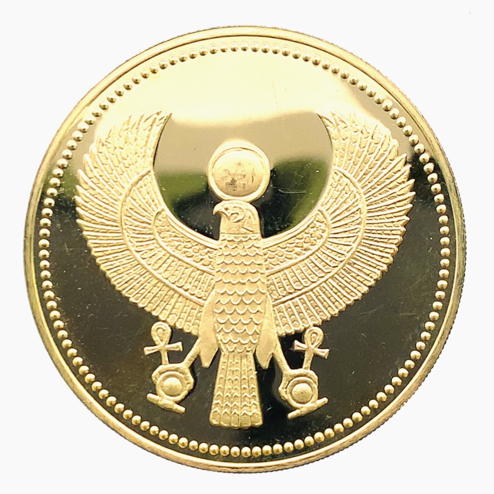 エジプト100ポンド金貨 ファルコン 1985年 17.5g 21.6金 イエローゴールド コレクション