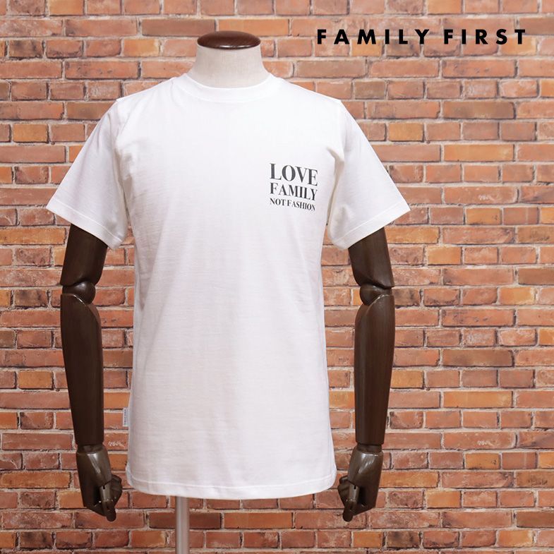 23春夏/FAMILY FIRST MILANO/Lサイズ/Italy製Tシャツ TS2352 ジャージー快適 バックプリント ストリート 半袖 新品/白/ホワイト/ic125/