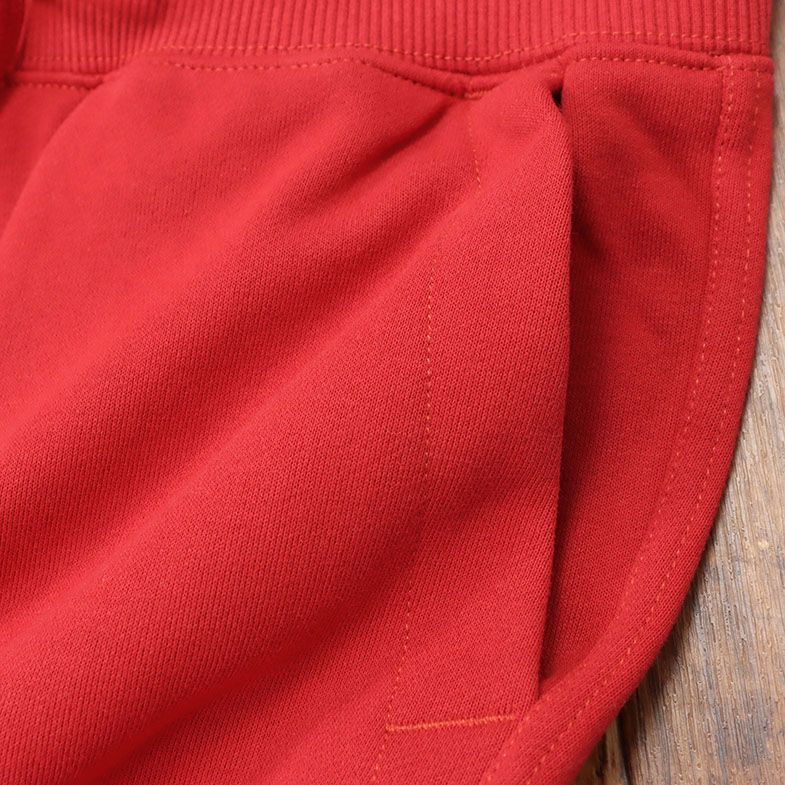 1円/G-STAR RAW/Mサイズ/イージーパンツ CNY SLIM CROPPED SW PANT D11894-A612 スウェット伸縮 サルエル 刺繍 新品/赤/レッド/gf289/_画像6