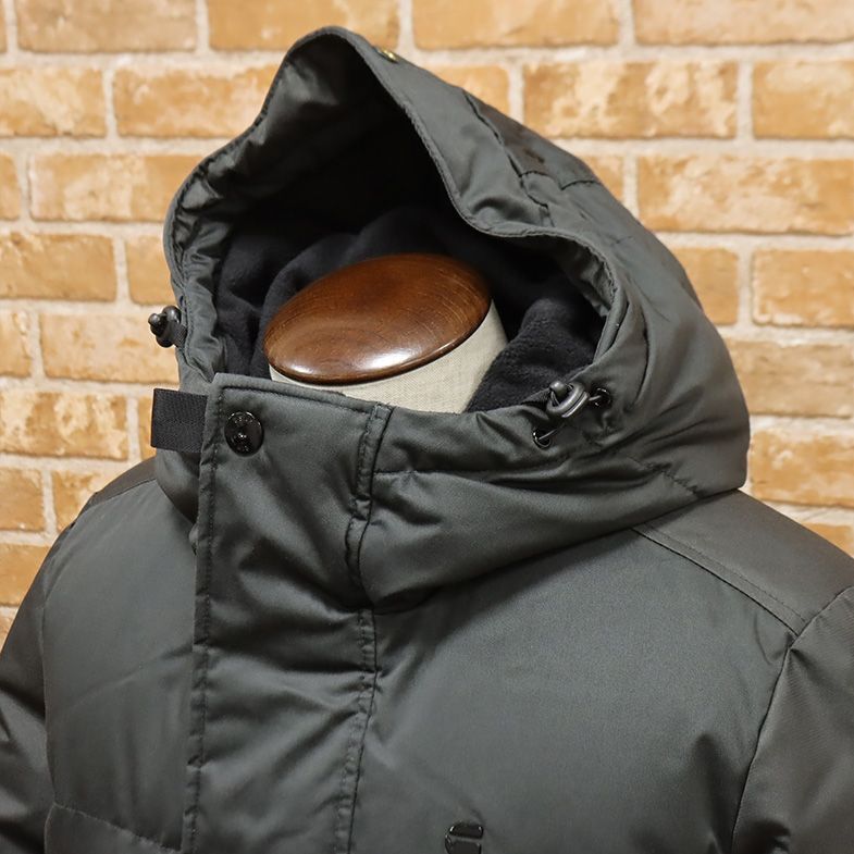 1円/秋冬/G-STAR RAW/XSサイズ/ダウン コート WHISTER PADDED HDD PARKA D13572-A516 撥水 軽量 防寒 フーデッド 新品/カーキ/ft470/_画像4