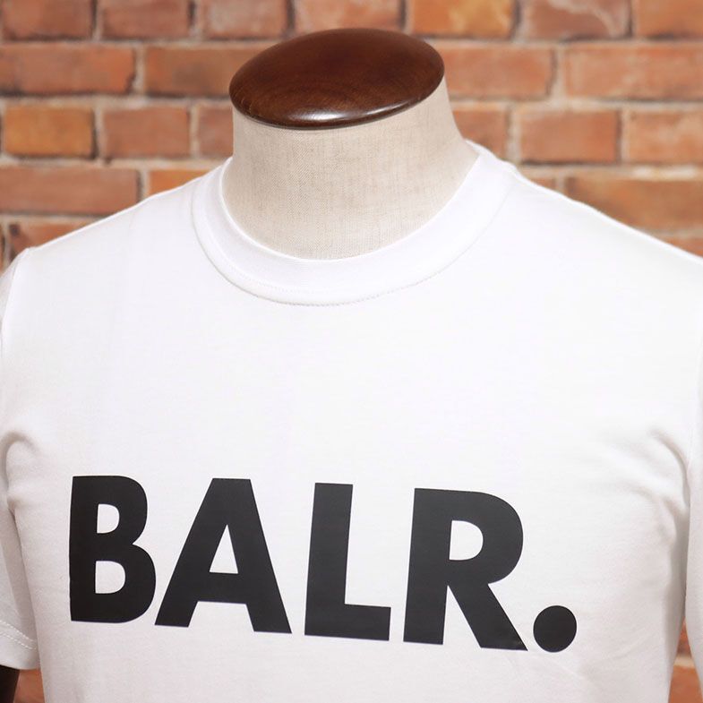 2023SS/BALR./XSサイズ/Tシャツ B1112.1048 Brand Straight T-shirts Bright ロゴ ヨーロッパ製 半袖 新品/白/ホワイト/ib248/_画像2