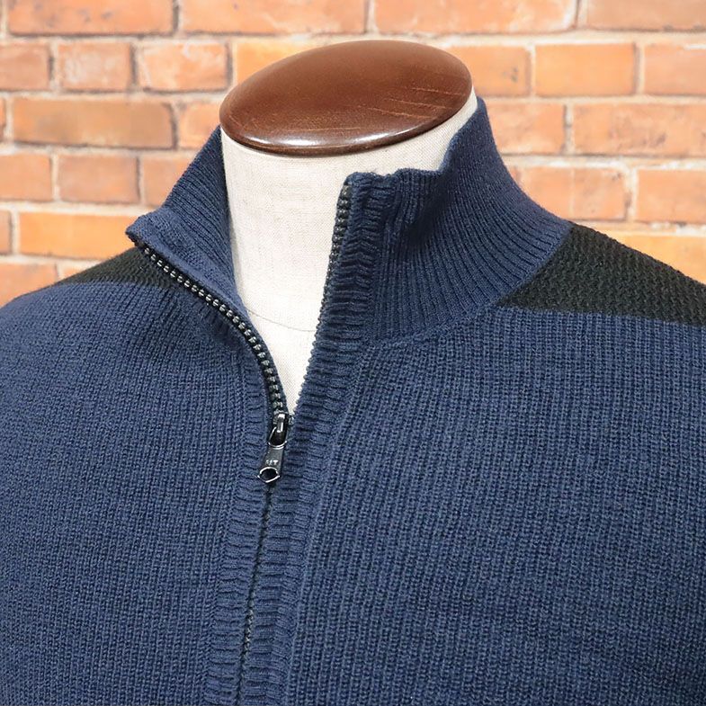 1 jpy / autumn winter /G-STAR RAW/XS size / half Zip knitted STAGION 1/2 ZIP KNIT L/S D15959-B670 wool . new goods / navy blue / navy /ia175/