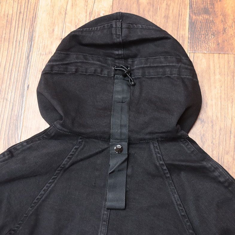 1円/G-STAR RAW/Sサイズ/デニム コート STRETT HDD PARKA D08082-B479 ストレッチ伸縮 ウォッシュ加工 ワイルド 新品/黒/ブラック/ia170/_画像6