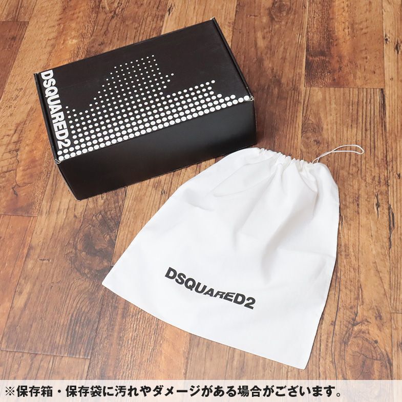 DSQUARED2/40(25-25.5cm)/イタリー製スニーカー SNM0184 スエード レザー ローカット レトロ シューズ 新品/黒/ブラック/id291/_画像7