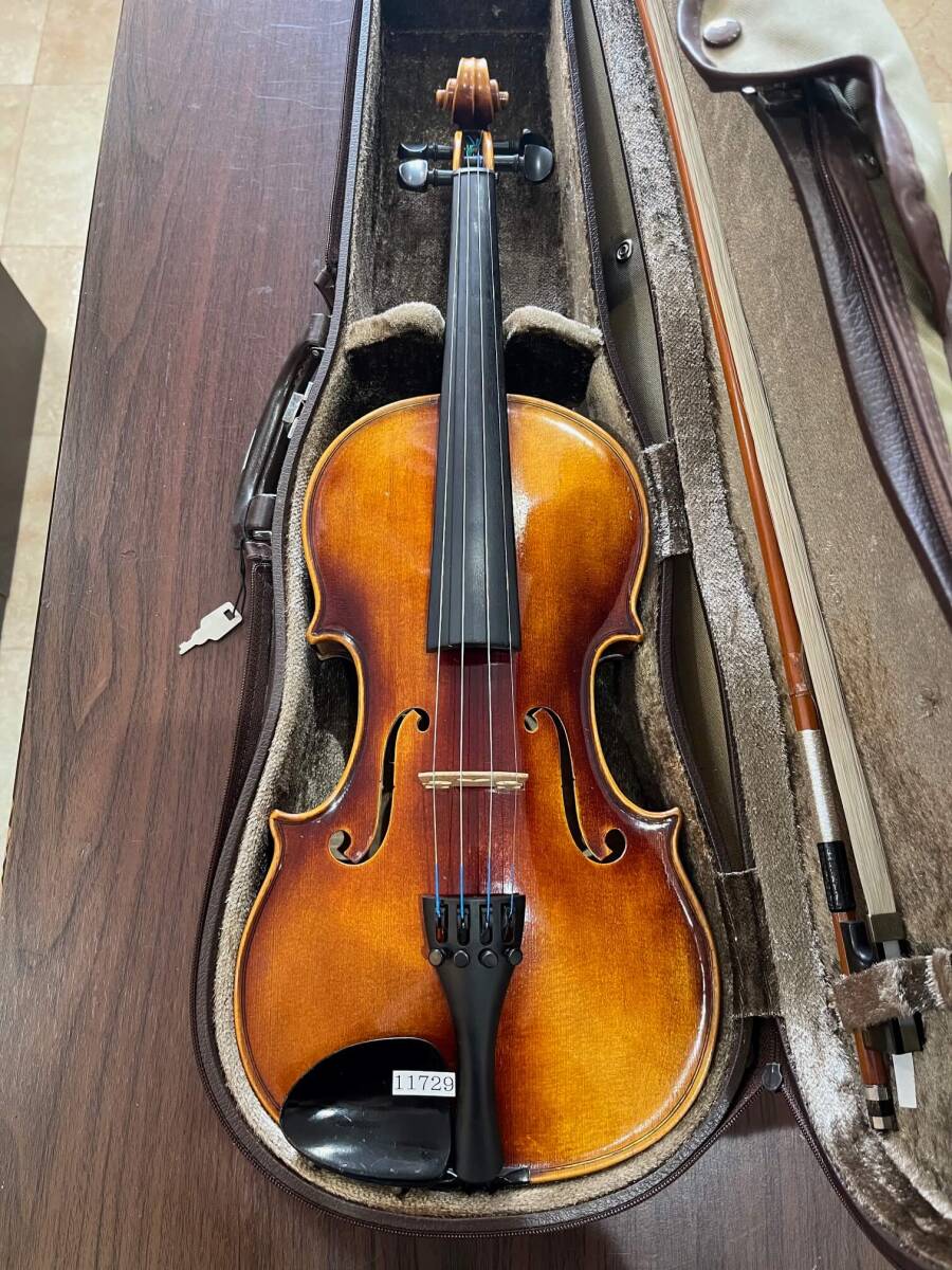 バイオリン【楽器店出品】SHIRO SUZUKI Violin Laboratory No.2  4/4  完全整備済 非常に高音質！オークション限定価格にて！の画像1