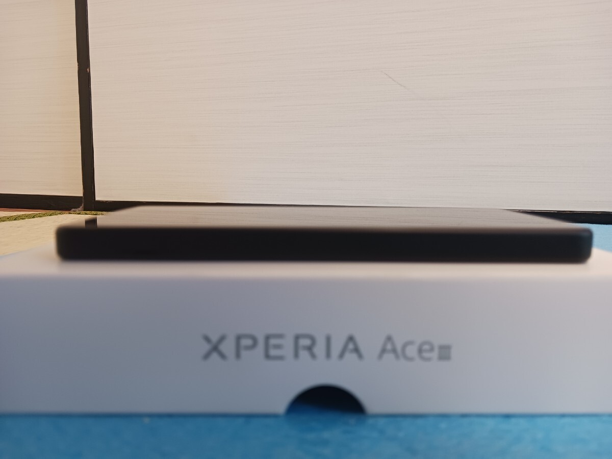 2 未使用に近い 送料込 Xperia Ace III A203SO SIMロック解除済み バッテリー 良好 ブラック DSDV ACE3 白ロム SIMフリーの画像6