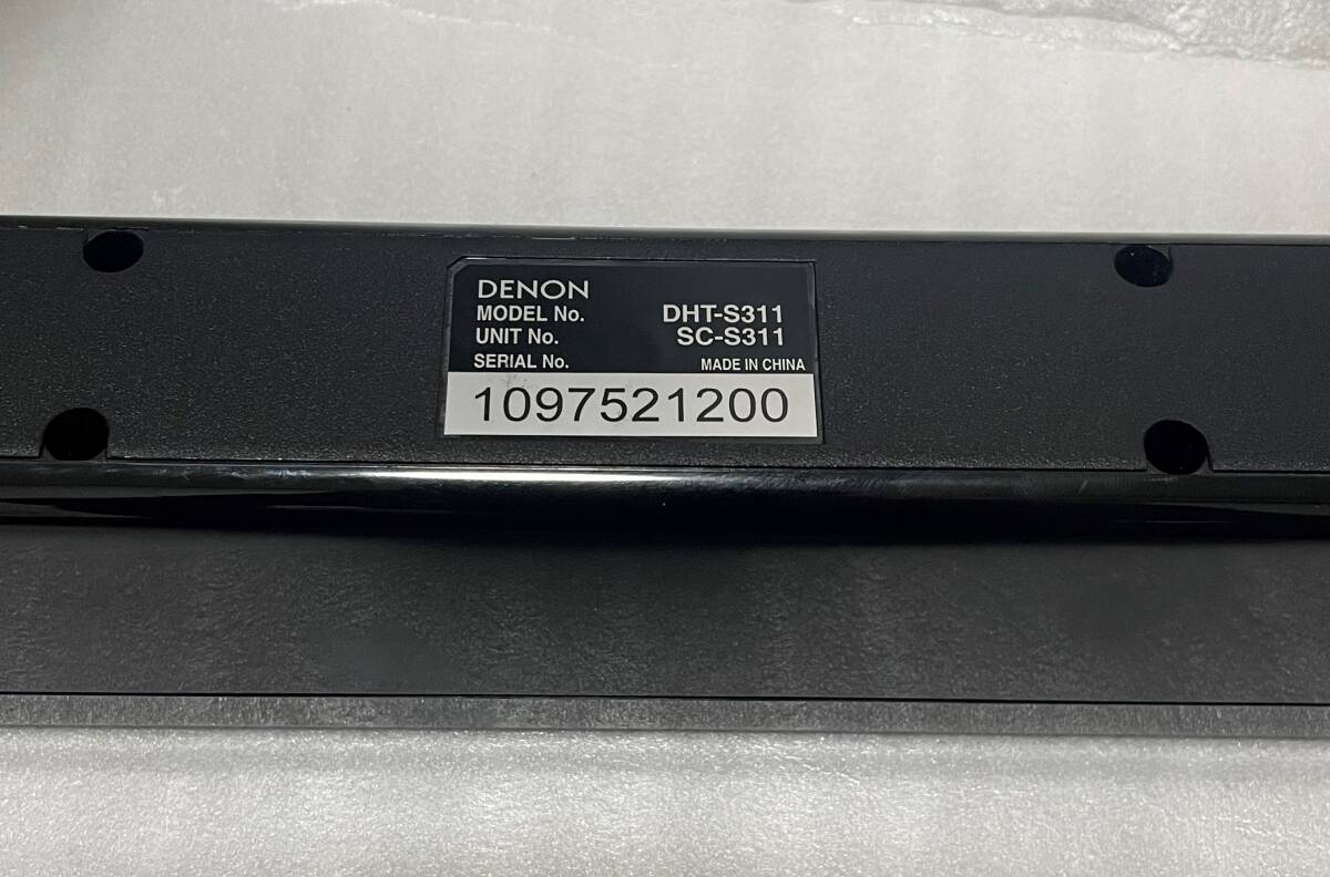 DENON　DHT-S311(K) [ブラック]　ホームシァター　リモコン付属_画像6