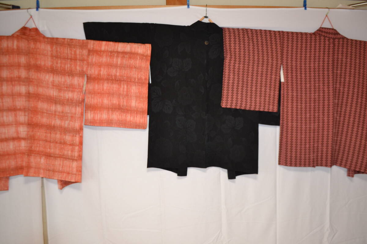 K14）和装品　コート・道行・羽織　合わせて9枚　紋入り　有　羽織紐付き