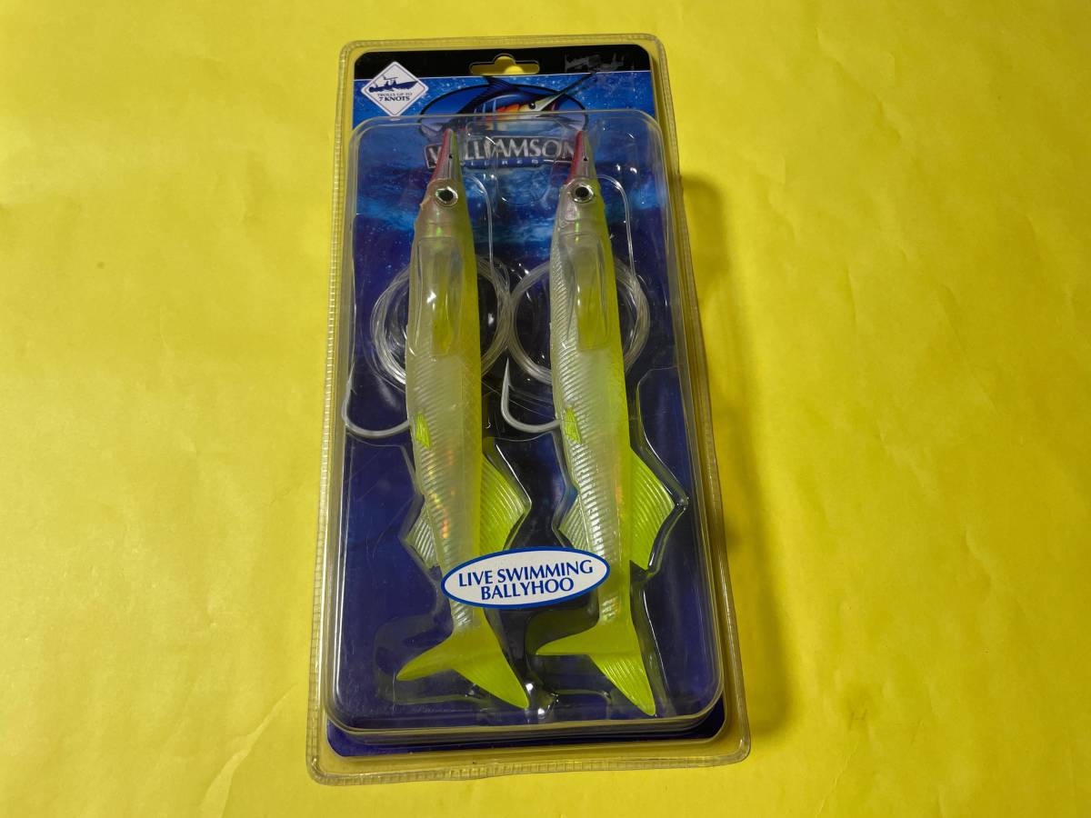 未使用特価！　ウィリアムソン　WILLIAMSON LIVE SWIMMING BALLYHOO ライブスイミングバリフー 23cm 121g　トローリングベイト　海外ルアー_画像1