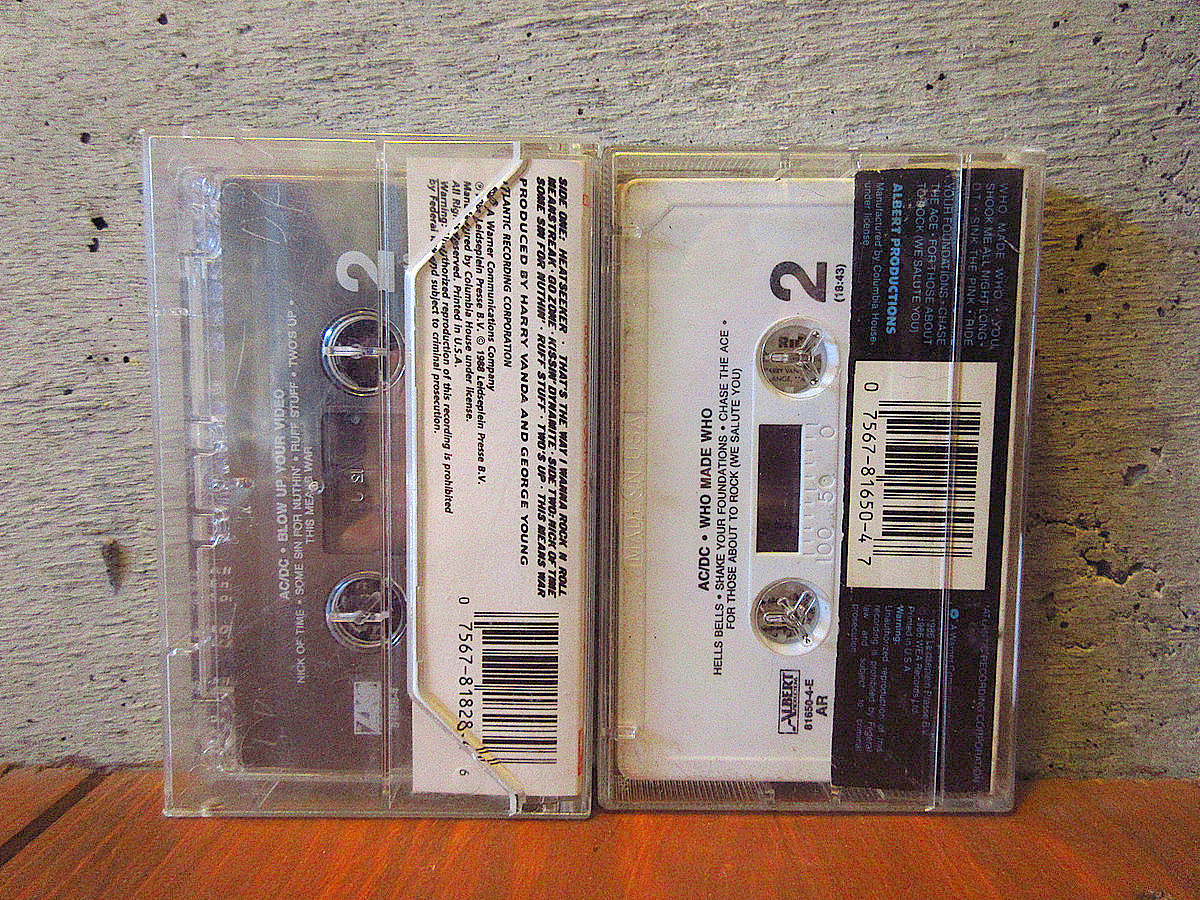 AC/DCカセットテープ4点セット●240313k6-otclctアナログエーシー・ディーシーロックバンド音楽ミュージックの画像4