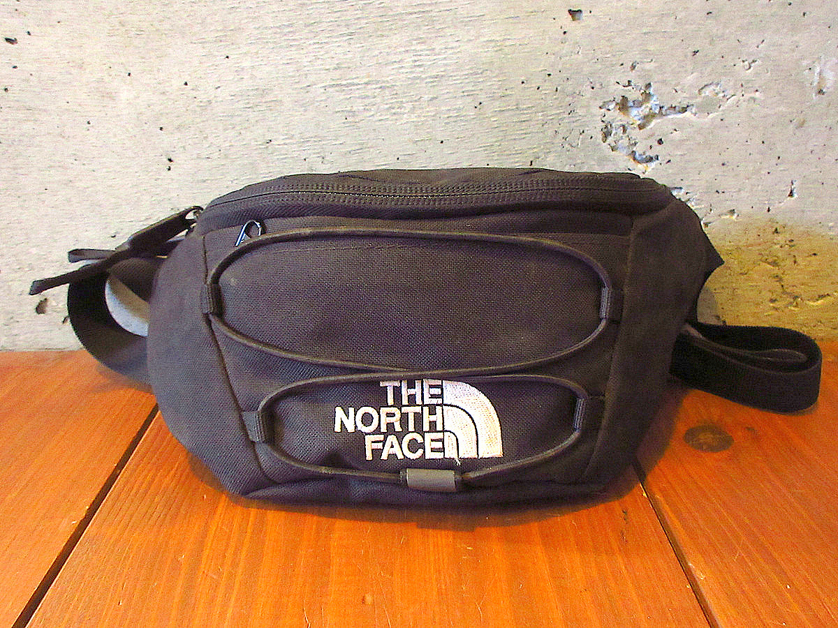 ビンテージ90’s●THE NORTH FACEナイロンウエストバック黒●240327k4-bag-wst 1990sノースフェイスファニーパックアウトドア_画像2