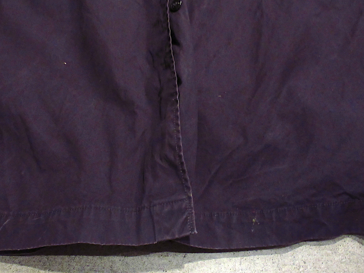  Vintage 60*s*U.S.NAVY raincoat .. navy blue *240330m4-m-ct military navy outer garment men's old clothes 