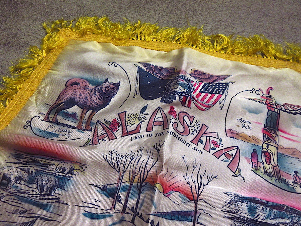  Vintage ~60\'s*ALASKA pillow кейс *240331m6-otclct Аляска постельные принадлежности подушка покрытие интерьер смешанные товары 