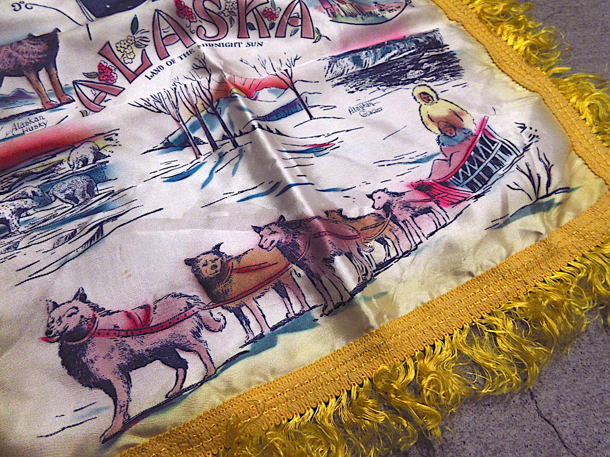  Vintage ~60\'s*ALASKA pillow кейс *240331m6-otclct Аляска постельные принадлежности подушка покрытие интерьер смешанные товары 