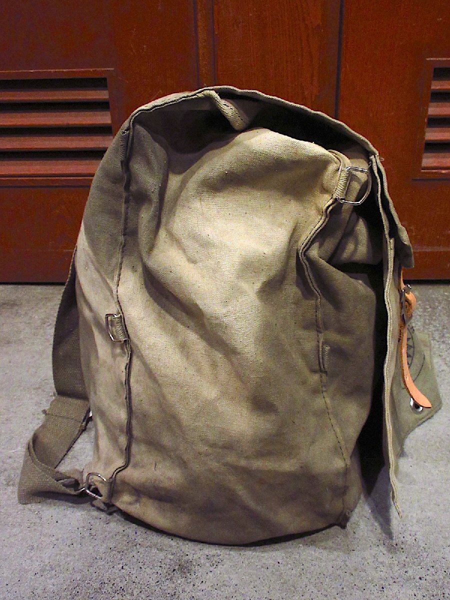  Vintage 70\'s*OFFICIAL CAMPER canvas backpack *240312c4-bag-bp 1970s outdoor rucksack bag 