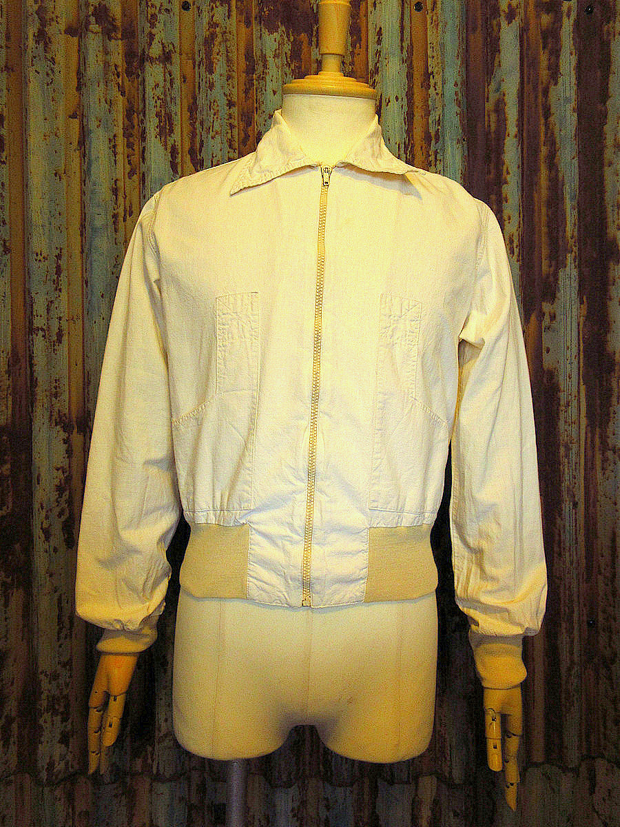 ビンテージ70’s●McDAVISレディースコットンジップアップジャケットsize L●240325k5-w-jk-ot 1970s古着トップス長袖_画像1