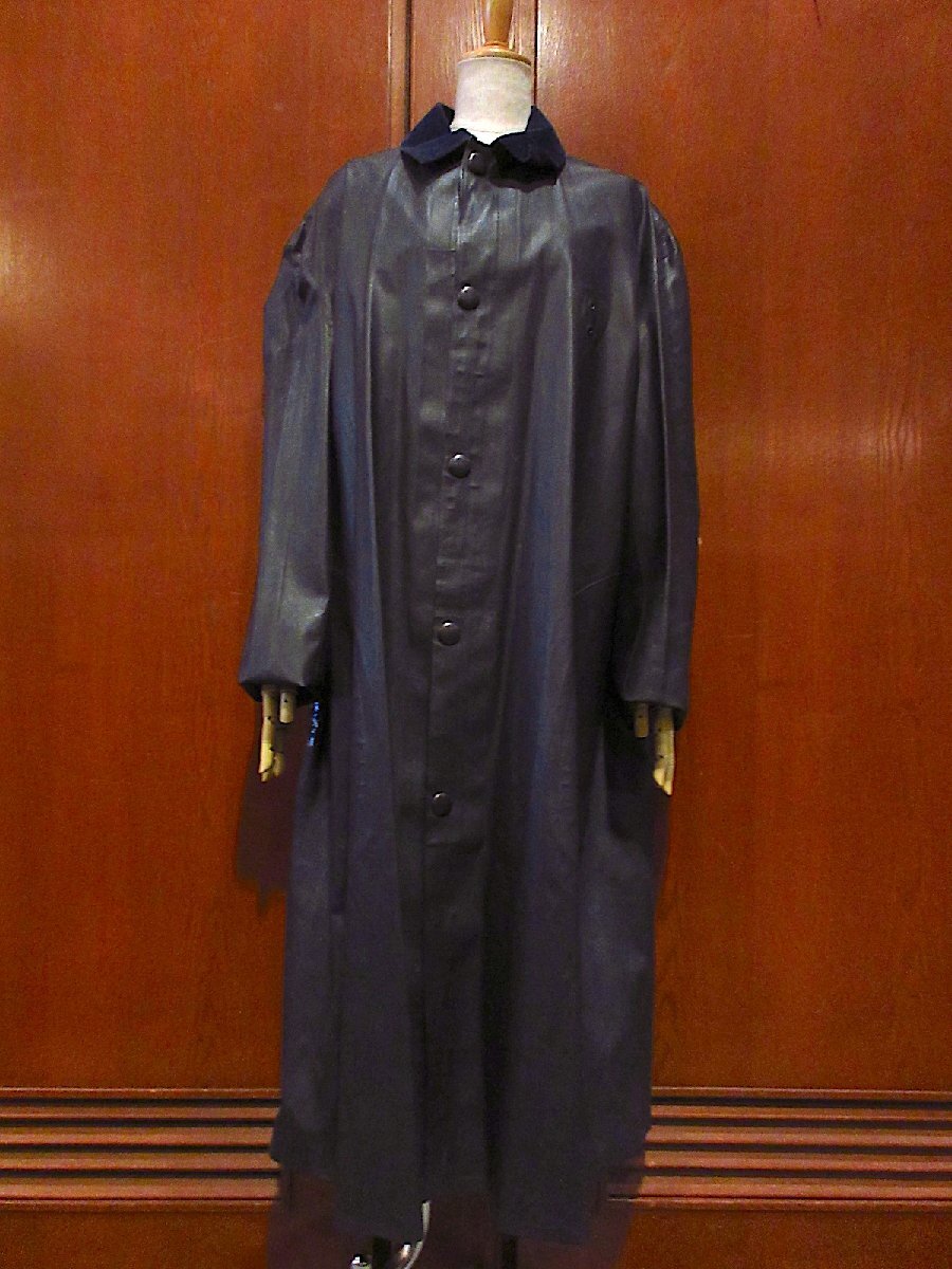  Vintage 40*s*U.S.Raynster raincoat black size 44*240330m3-m-ct rainwear outer garment water proof men's old clothes 