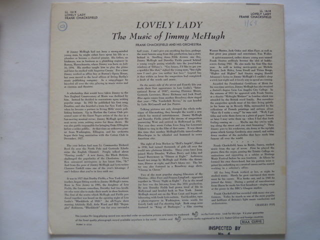 ★ムード ■フランク・チャックスフィールド/ FRANK CHACKSFIELD■LOVELY LADY_画像2